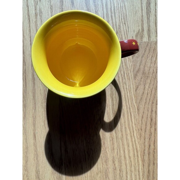 Christkindlmarket 2017 Mug Stein Ceramic Chicago Skyline‎ Red With Yellow Inside - Picture 3 of 7